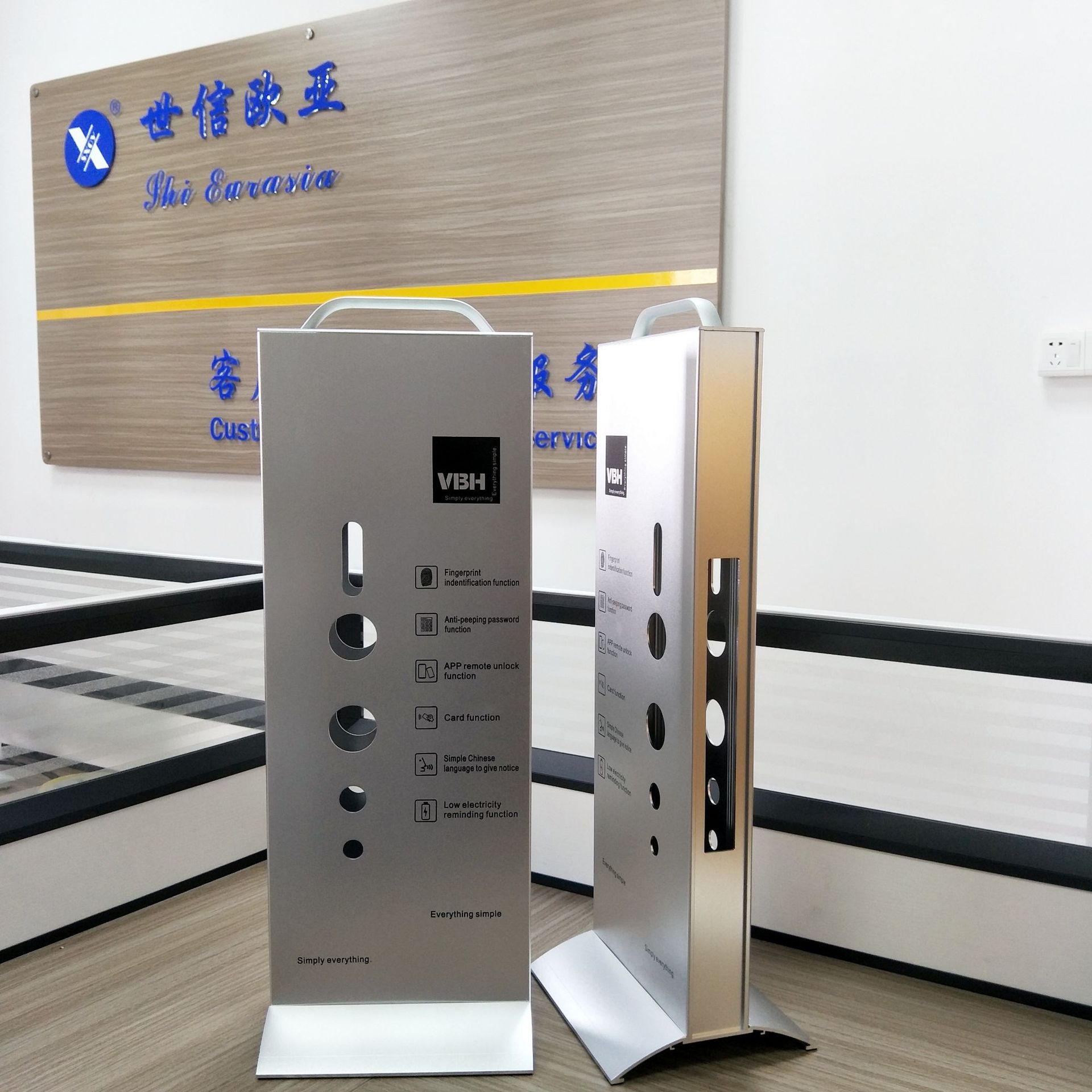 厂家（批发生产）铝合金锁架  智能锁展架 按客户标注 尺寸订 做