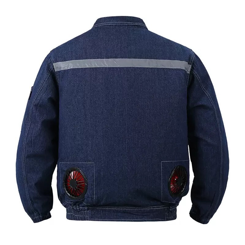溶接工専用エアコン服純綿厚手の扇風機付き服の冷房と暑さ対策のために服を冷やします。|undefined