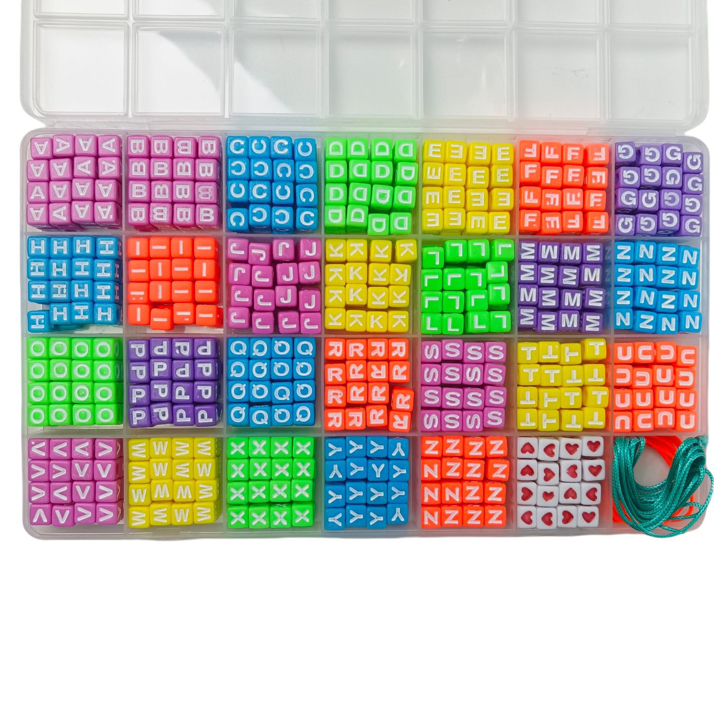 �羳����864pcs 6ɫ7*7mm A&mdash;Z��ĸ�� DIY�����������������׼�