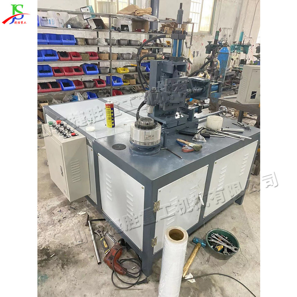 Máquina de borde de tubo redondo completamente automática Máquina de borde de tubo de aire de pequeño diámetro de escritorio Máquina de borde de empuje de tubo de cobre hidráulico pequeño