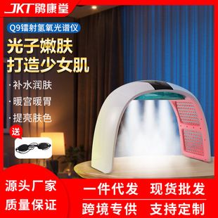 Cross-border hydrogen and oxygen cold and hot spray spectrometer beauty salon graphene physiotherapy hot compress photon skin rejuvenation instrument acne beauty instrument