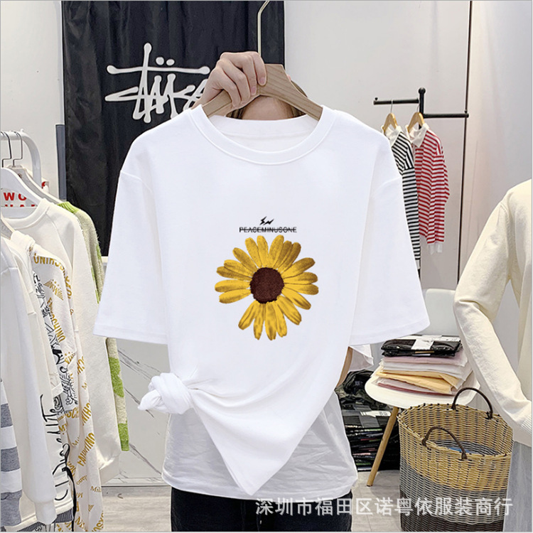 女装白色短袖T恤