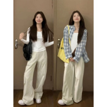 白色内搭打底衫长袖上衣女修身薄款打底白t外穿早秋正肩t恤秋衣