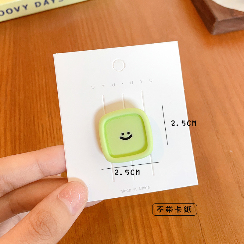 Nueva cara sonriente geométrica nube placa resina DIY accesorios crema pegamento accesorios para el cabello teléfono móvil Shell materiales hechos a mano al por mayor