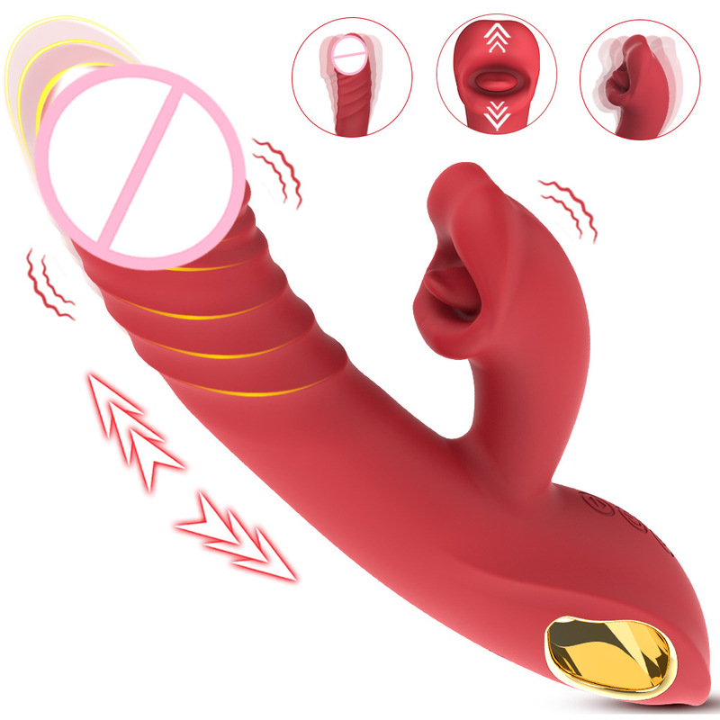 Cross-border new Emma red lip vibrator automatic plug-in sex female masturbator adult supplies wholesale generation