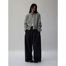 2658#  有型的针织衫 柔软兼顾廓形 舒适绵羊毛开衫外套