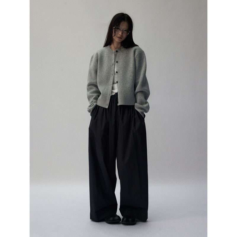 2658 #    Stylish Knitwear, Soft and Considerate Silhouette, Comfortable Sheep Wool Cardigan Jacket