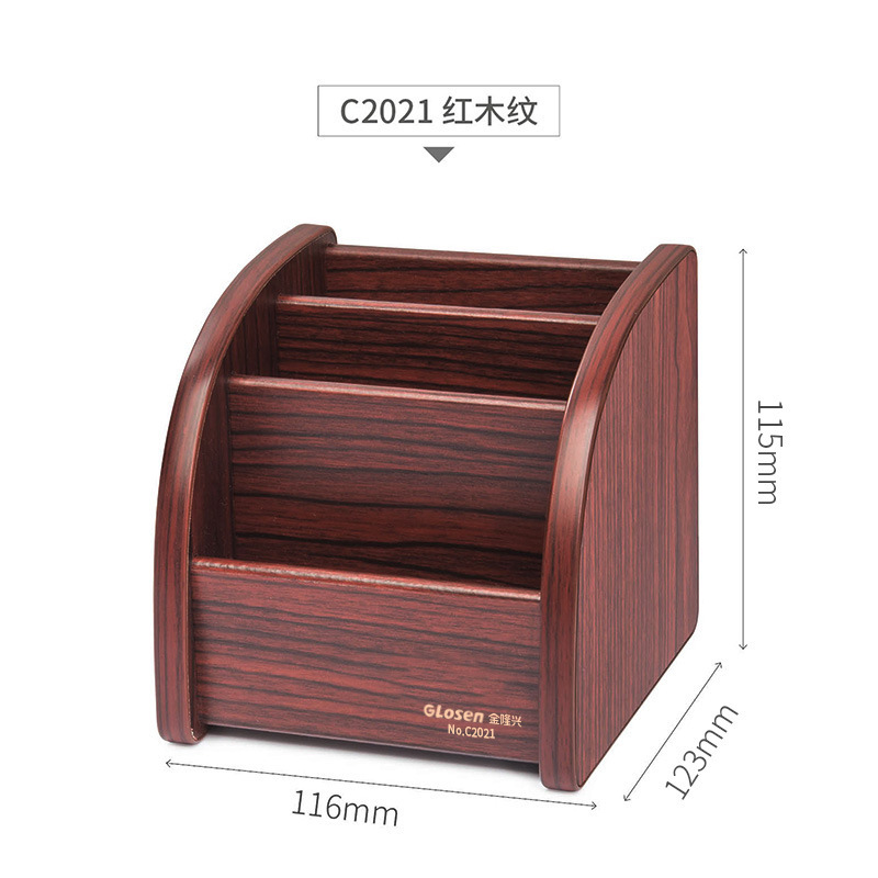 Multifunctional pen holder wooden storage box office study desktop pen holder storage box student pen holder finishing box Multifunctional pen holder wooden storage box office study desktop pen holder storage box student pen holder finishing box