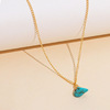 Fashionable organic turquoise chain for key bag , nail decoration, Amazon, simple and elegant design, new collection