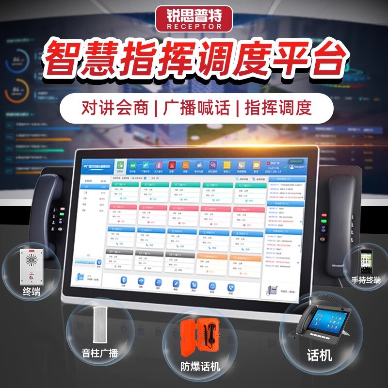 IP network scheduling system integration scheduling Station LAN external network two-way voice call multi-function scheduling host