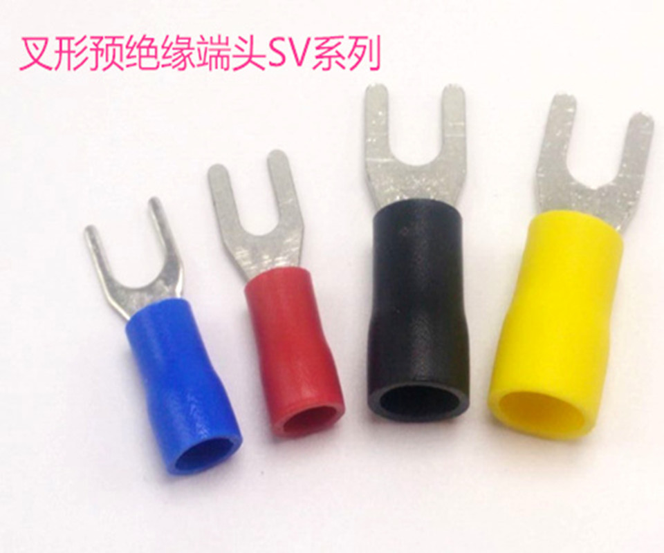 厂家直销 SV3.5-6 叉形绝缘端子 500只/包 叉形接线端子 叉型线耳