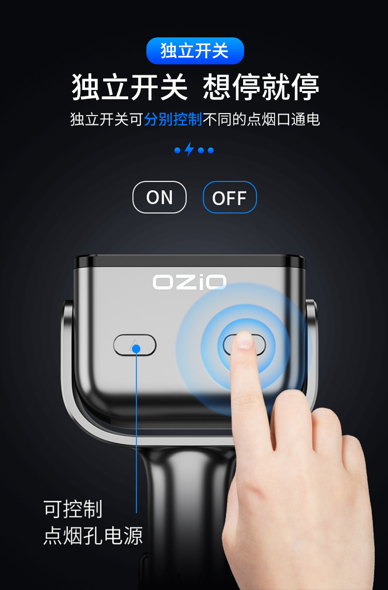 Car Charger Super fast charge one to three car charger cigarette lighter conversion plug multi-function extension interface PD,