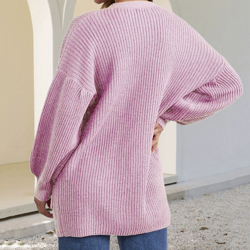Sweater, demi-season knitted fashionable cardigan, European style, city style, Amazon