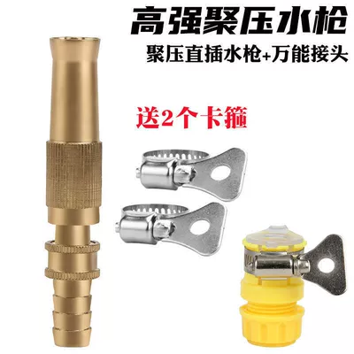 High-pressure car wash water gun household High pressure car wash water gun - straight-plug-poly-pressure-water-gun-with-clamp-connector