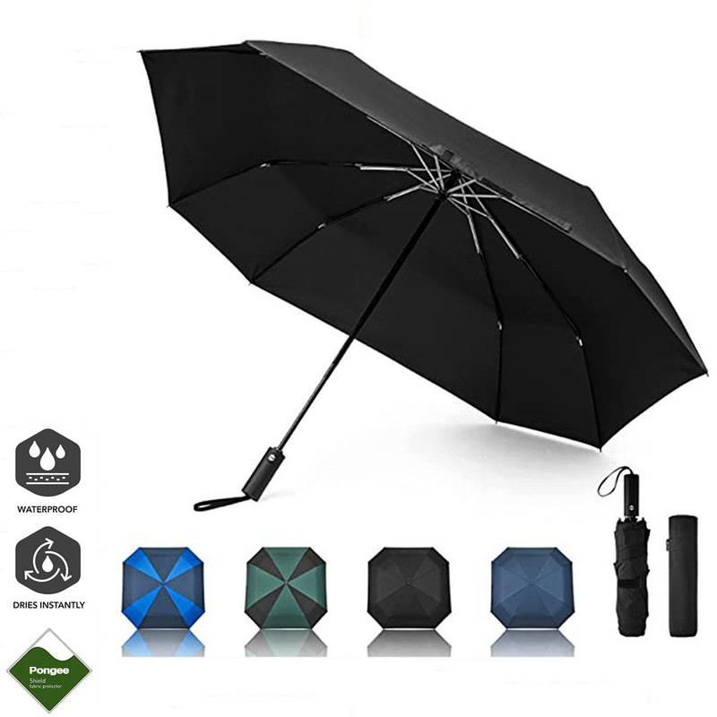 Double-Layer Square Umbrella, Fully Automatic Square 70% off Umbrella, Windproof, Breathable, Foldable Advertising Umbrella, One-Touch Open and Close, Gift Umbrella