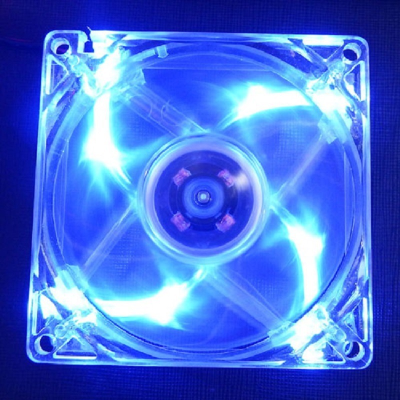 Cross-border 8025 8CM LED Light Colorful For Desktop Computer Case, Transparent Case Fan_voghion.com