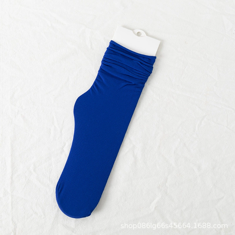 Velvet swan, Japanese summer thin knee socks, mid-length, Korean style