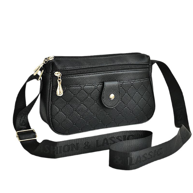 Crossbody Shoulder Bag In Soft Leather For Women Large Capacity_voghion.com