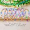Hanging chain pendant-color bead bracelet [1 piece]