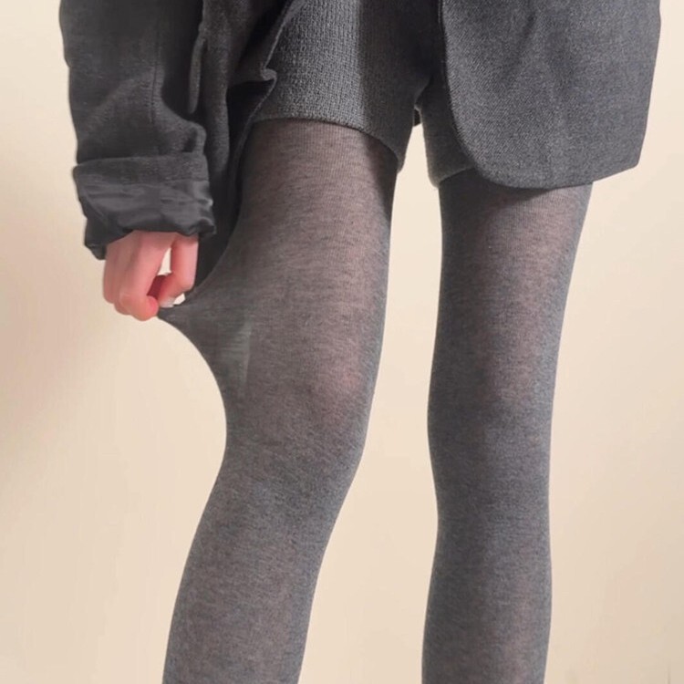 Gray Semi-Transparent Pantyhose for Women, Spring and Autumn Style, Gray Series, Slimming, High-End Wool and Tencel Feel, Thin Base Layer Socks Gray Semi-Transparent Pantyhose for Women, Spring and Autumn Style, Gray Series, Slimming, High-End Wool and Tencel Feel, Thin Base Layer Socks