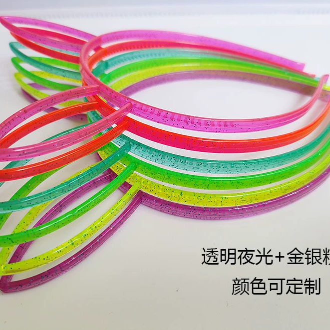 Светящийся плюс блеск золото и серебро порошок пластиковые зубчатые кроличьи уши повязка на голову с короной Дети Студенты взрослая цветная повязка на голову