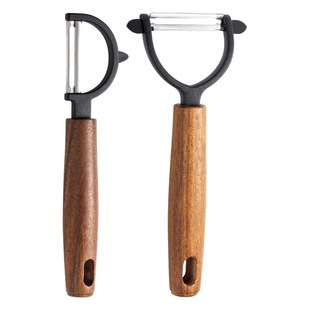 Stainless steel Xiangsi wooden handle peeler household multi-functional fruit and vegetable melon grater potato peeler wire artifact