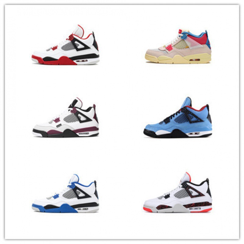 Pure Original Men's Shoes, Nike Official Aj4 Women's Shoes, Aj1 Couple's Air Cushion Running Retro Sports Basketball Shoes, Couple's Model