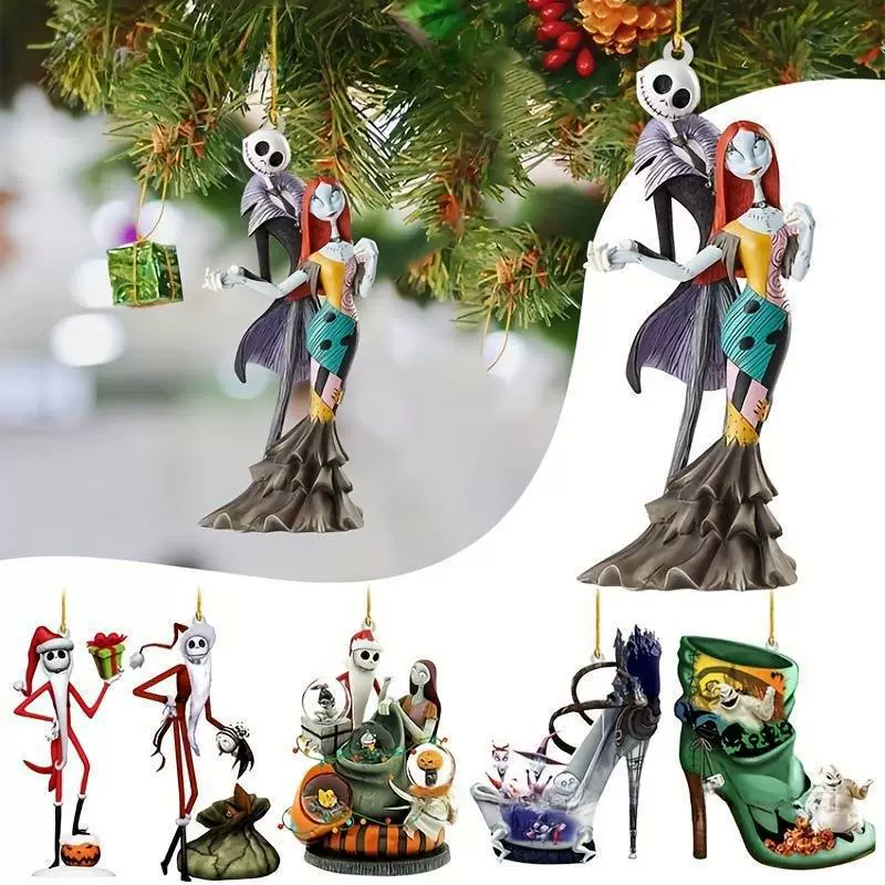 Ужас Хэллоуин туфли на высоком каблуке кукла акрилные украшения трансграничные новые плоские автомобильные подвески рождественские подвески