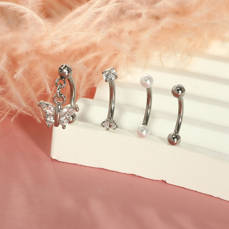 Labret piercing jewelry detail image