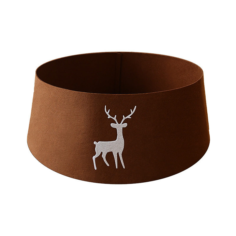 Navidad árbol de Navidad vestido de pie decoración del árbol de Navidad fieltro esteras de Navidad decoración de la escena de Navidad vestido tridimensional