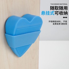 批發門擋免打孔地吸阻門器門吸硅膠塑料頂門器門把手防撞墊擋門塞