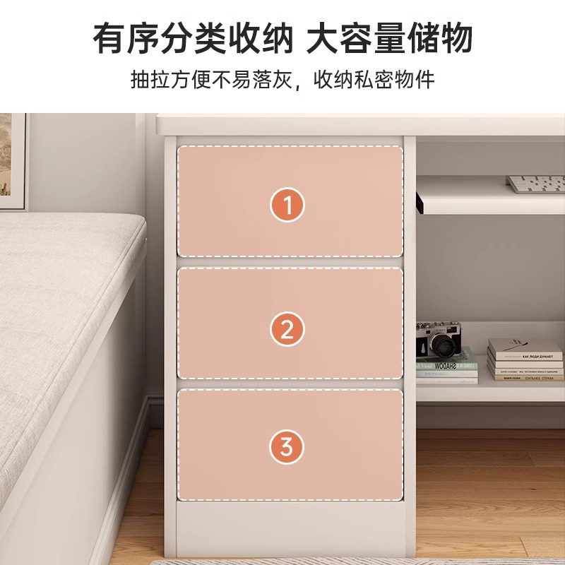 Escritorio de computadora Escritorio de escritorio Escritorio de estudio de dormitorio en casa para estudiantes Escritorio de trabajo simple con cajón Escritorio de oficina