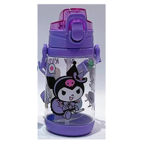 Cartoon peripheral kettle and cup cross-body backpack children's kettle Kurumi cinnamon dog with lock straw cup