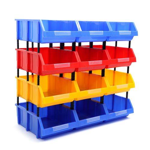 Thickened slanted mouth parts box, metal tool screw storage box, plastic component material box, combined parts box