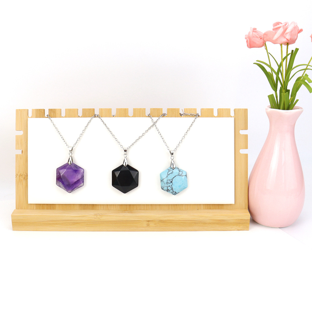 Simple Style Water Droplets Crystal Handmade Pendant Necklace 1 Piece