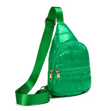 羽绒棉服时尚男女胸包旅行轻薄腰包斜挎包新款户外运动小背包