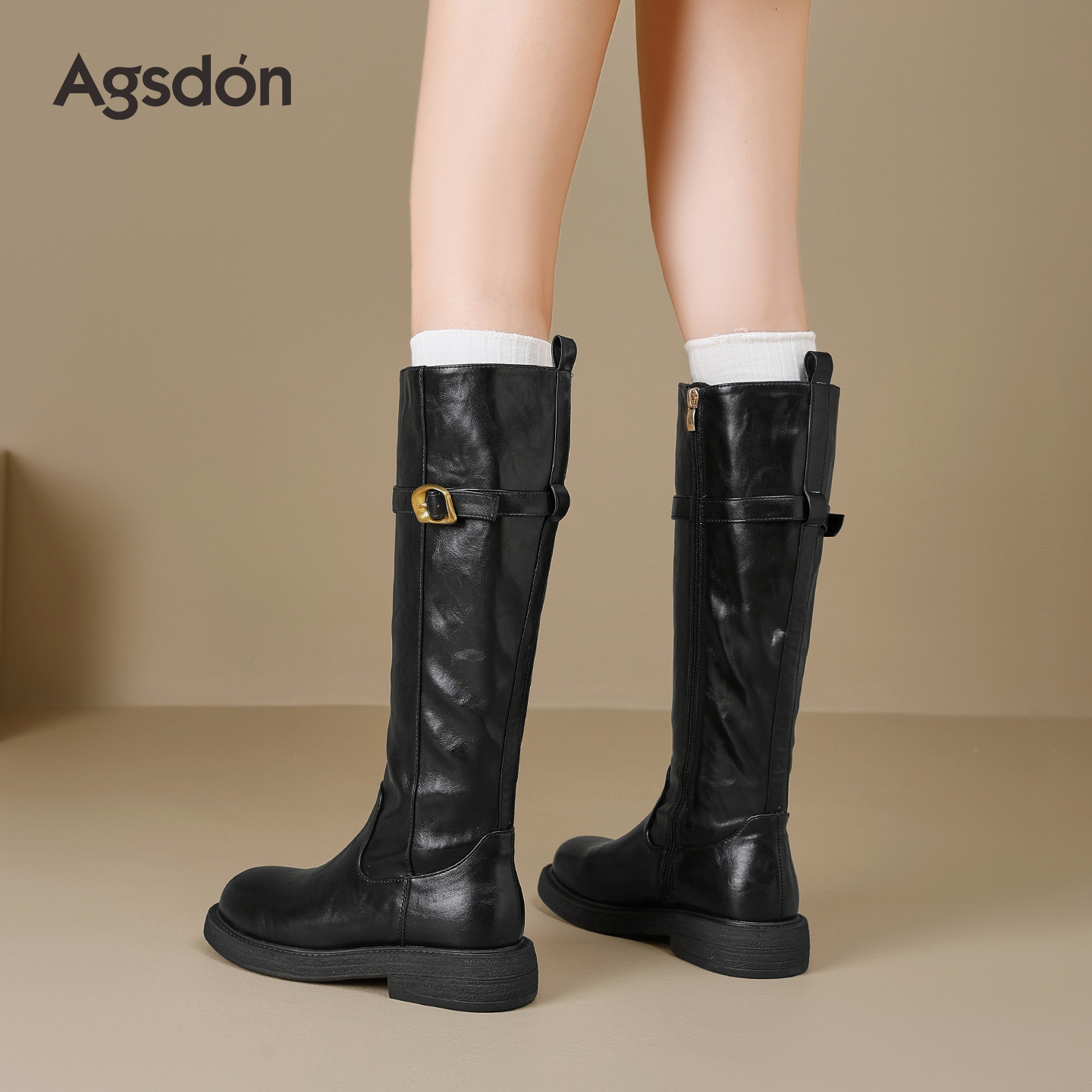 Botas negras anticuas para mujeres 2025 nuevo invierno inglés occidental botas de caballero vintage botas de camisa botas de Martin image 1
