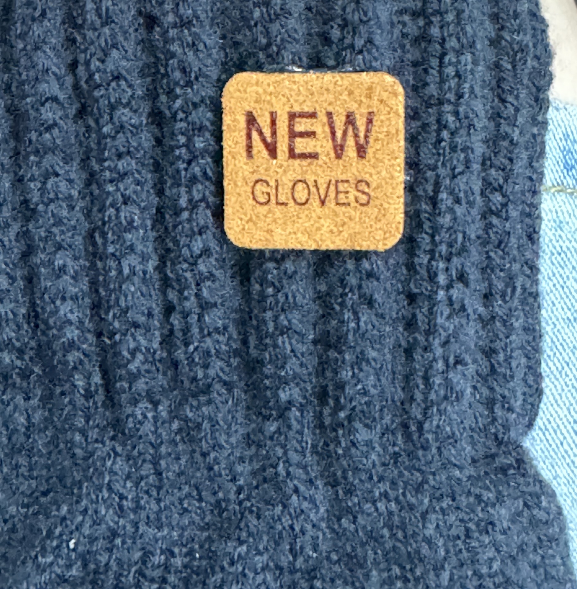Guantes de punto de doble capa engrosados de terciopelo de invierno para hombre