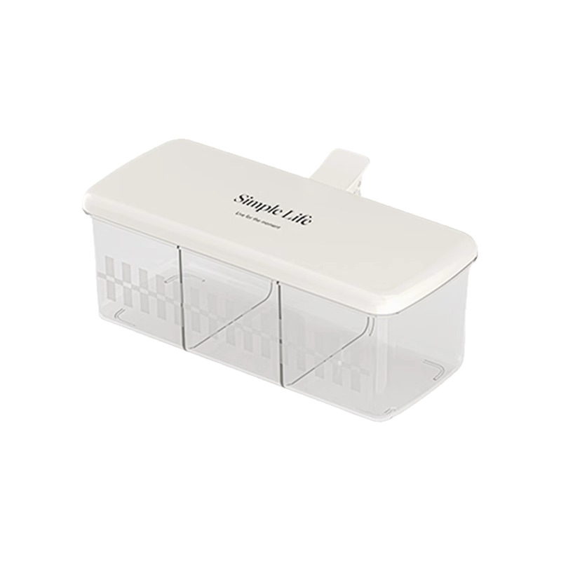 Caja de condimentos, caja de condimentos, sal, glutamato monosódico, caja de condimentos, caja de condimentos, plástico de grado alimenticio, sellado, condimento, cuchara incorporada