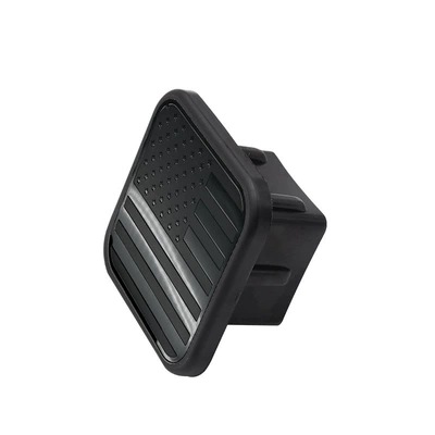 Car modification parts plug cover trailer hook dust plug square mouth protection cover traction cover rubber plug car trailer (Other Car Modifications) - black-flag
