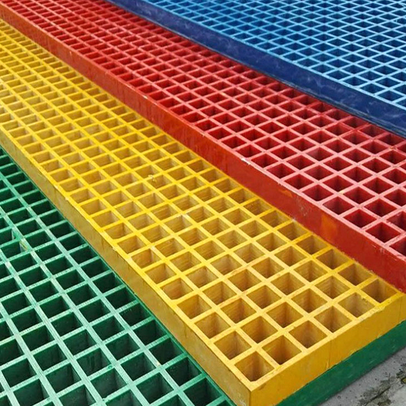 厂家供应玻璃钢格栅园林树穴盖板复合材料网格栅盖板玻璃钢格栅