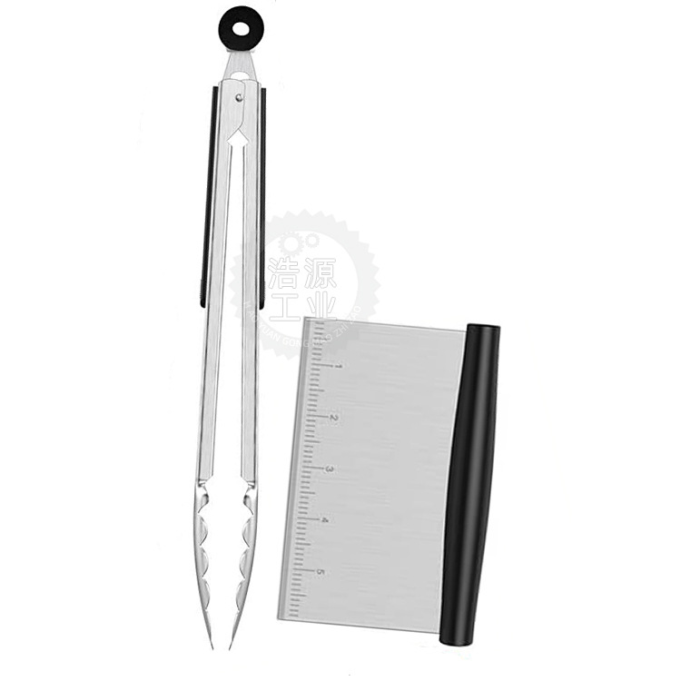 烧烤工具套装不锈钢煎铲16件套塑料手柄料理铲牛排铲煎饼烤具组合|ms