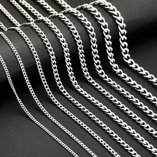 Titanium Steel Multi-Faceted Nk Chain DIY Necklace Bracelet Non-Fading Jewelry Chain Multi-Style Multi-Specification Men's and Women's Chain