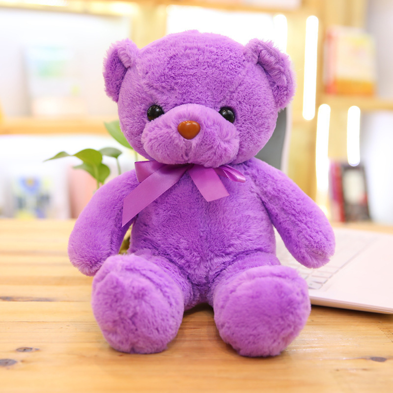 Muñeca de oso de agarre de 8 pulgadas, lanzamiento de boda, muñeca de peluche de oso de diez colores, muñeca de peluche de regalo