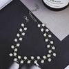 Chain for key bag  from pearl, short necklace, choker, simple and elegant design, wholesale