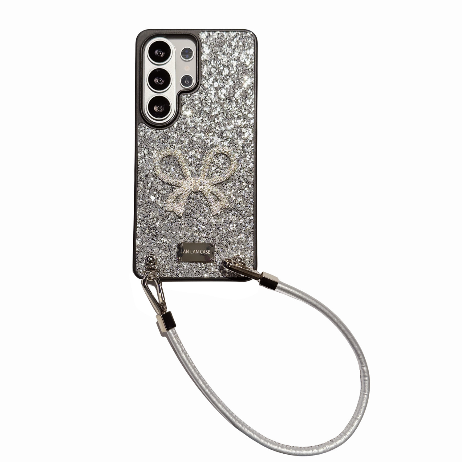Suitable For Samsung S26ULTRA Glitter S25 Phone Case, S24 Protective Cover, S23PLUS Anti-drop Leather Bow_voghion.com