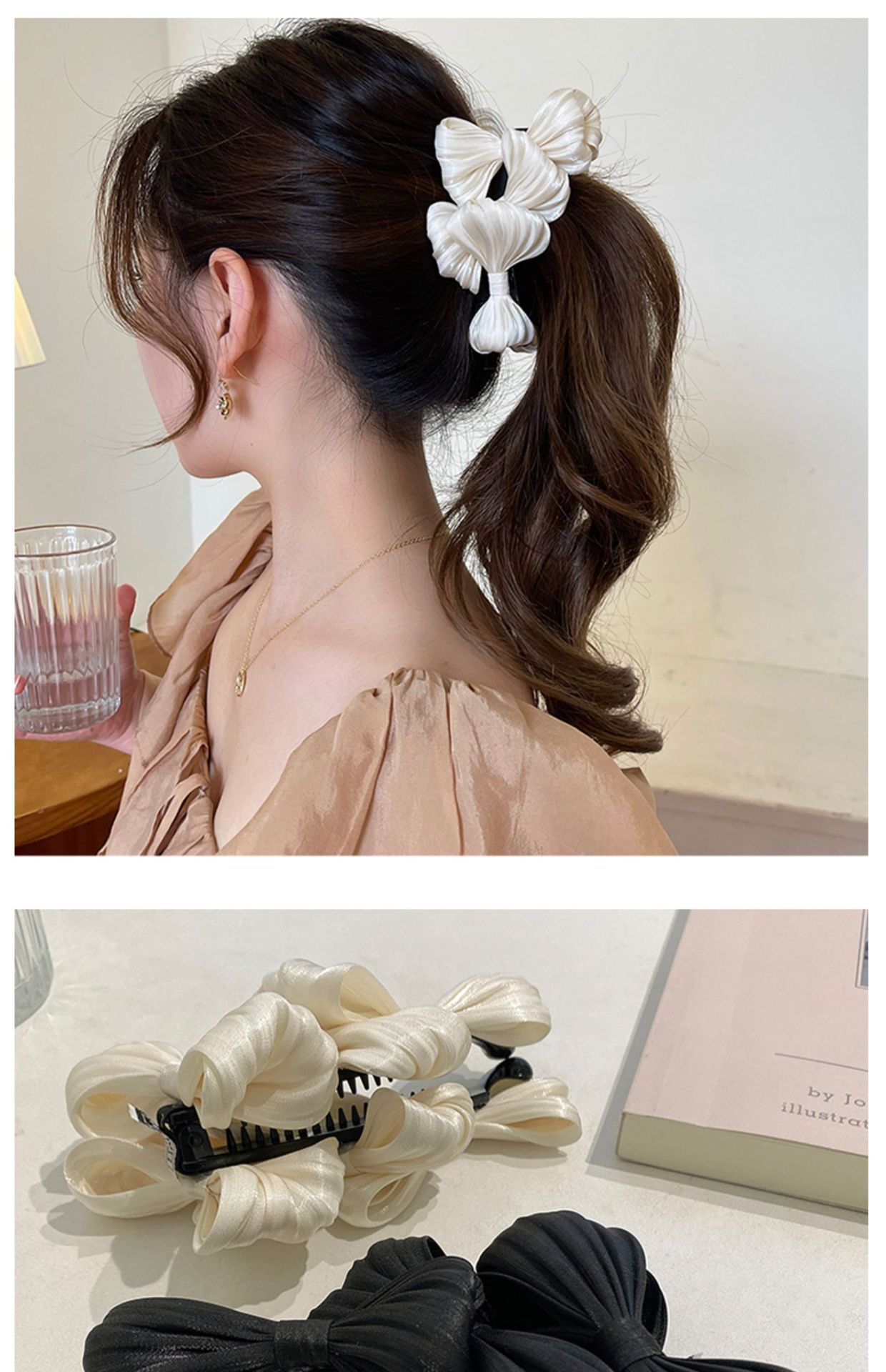 Women's Elegant Sweet Bow Knot Cloth Handmade Hair Clip display picture 3