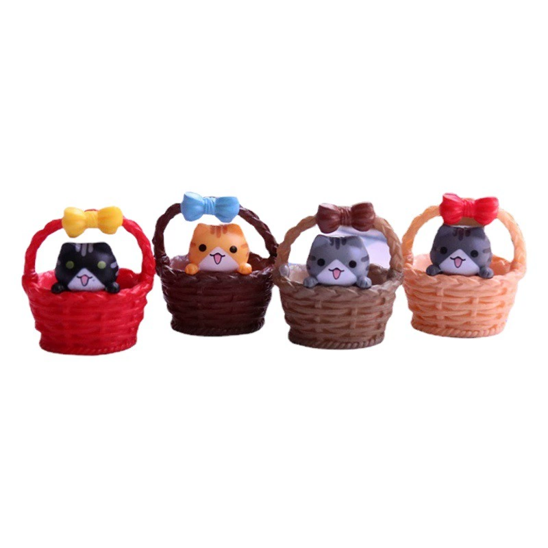 Милый мультфильм Чези кошка кукла ручной работы микро Пейзаж украшения мясистый цветочный горшок украшения слепые коробки аксессуары