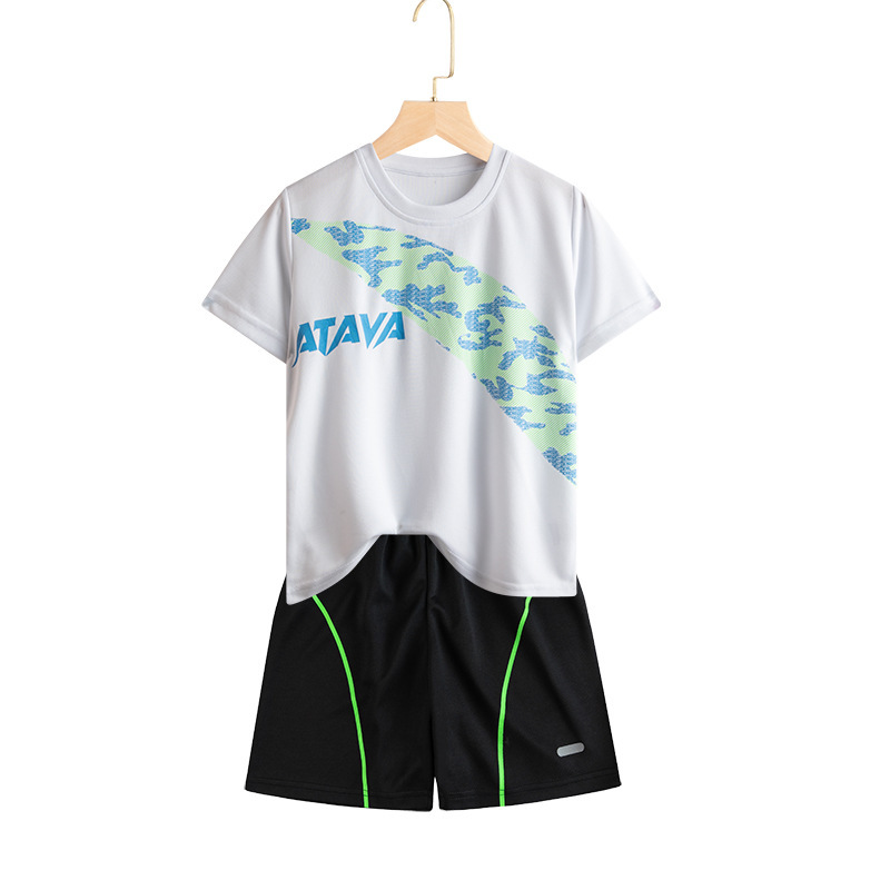 Boys' Quick-drying Clothes Children's Short-sleeved Suit Big Children's Sports Shorts Two-piece Summer Pants Basketball Wear Thin