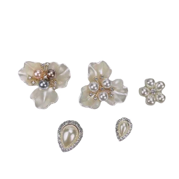 Zapatos de agujero transfronterizos hebilla de diamantes de imitación hebilla de metal accesorios traje hebilla decorativa Amazon aleación agujero zapatos zapato flor